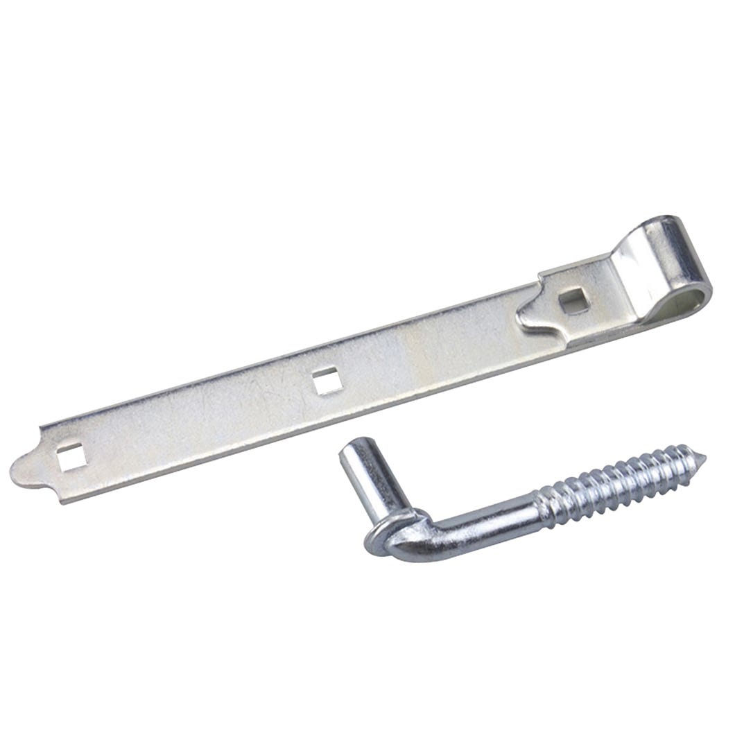 Strap Hinge Screw Hook 10-in., Steel