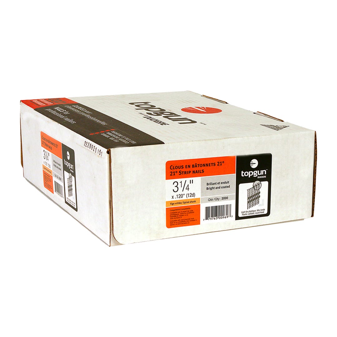 Strip Nails 21° Paper Collated, 2-3/8 in., 2500/box