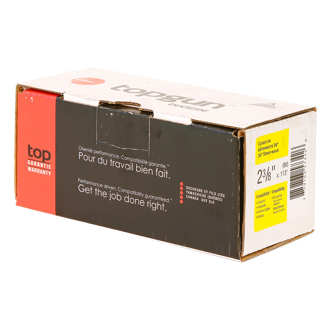 Strip Nails 34° Paper Collated, 2-3/8 in., 500/Pack