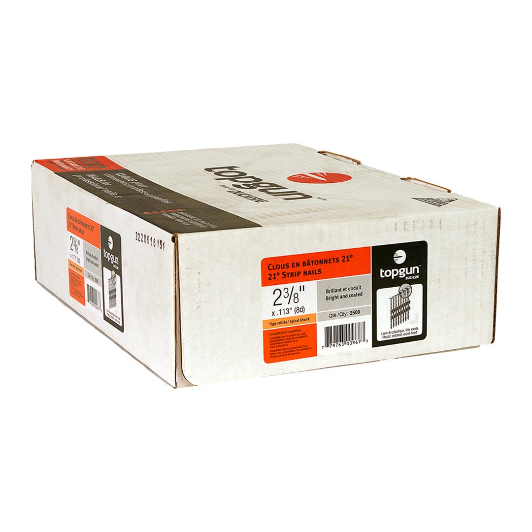 Strip Nails 21° Paper Collated, 3-1/4 in., 2000/box