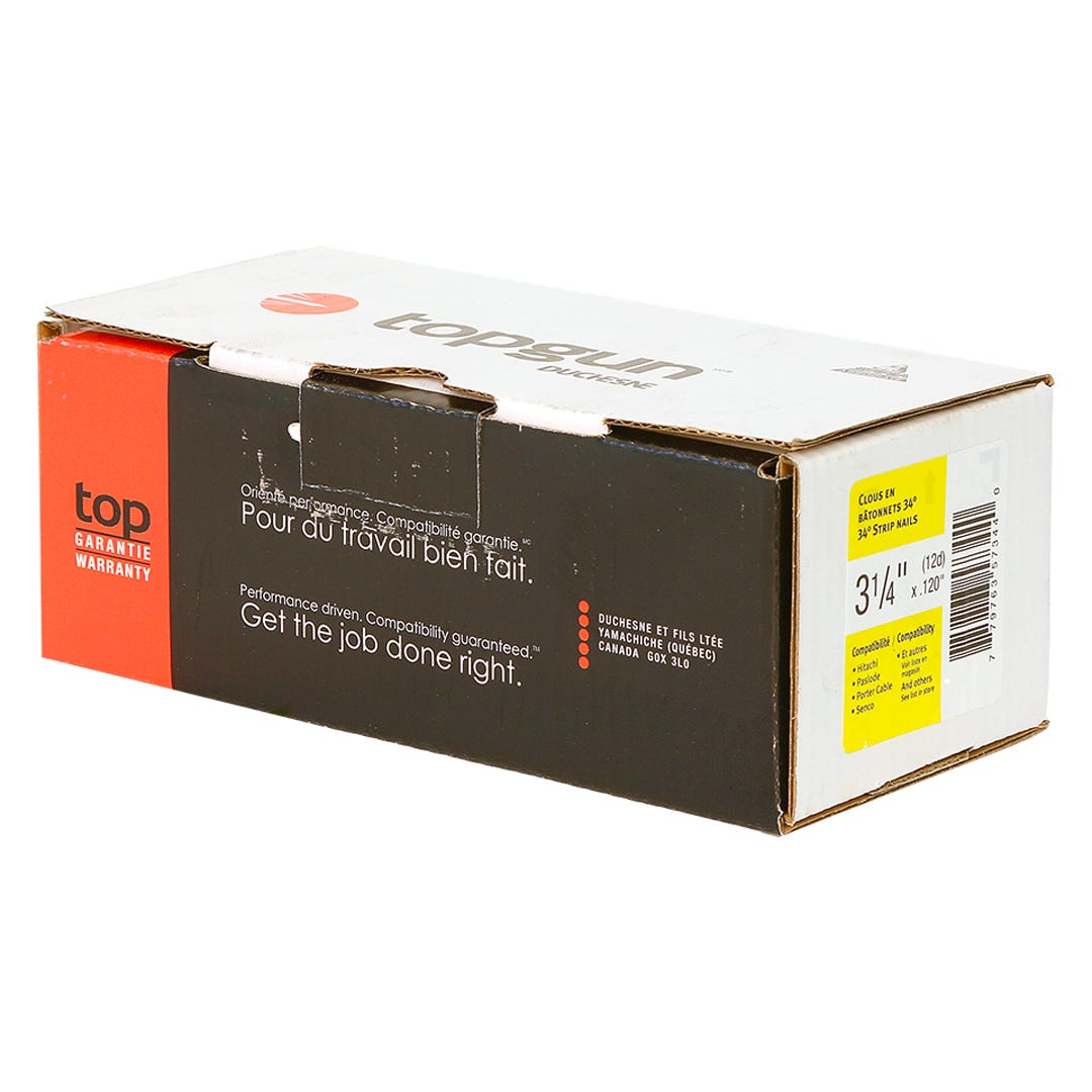 Strip Nails 34° Paper Collated, 3-1/4 in., 500/box