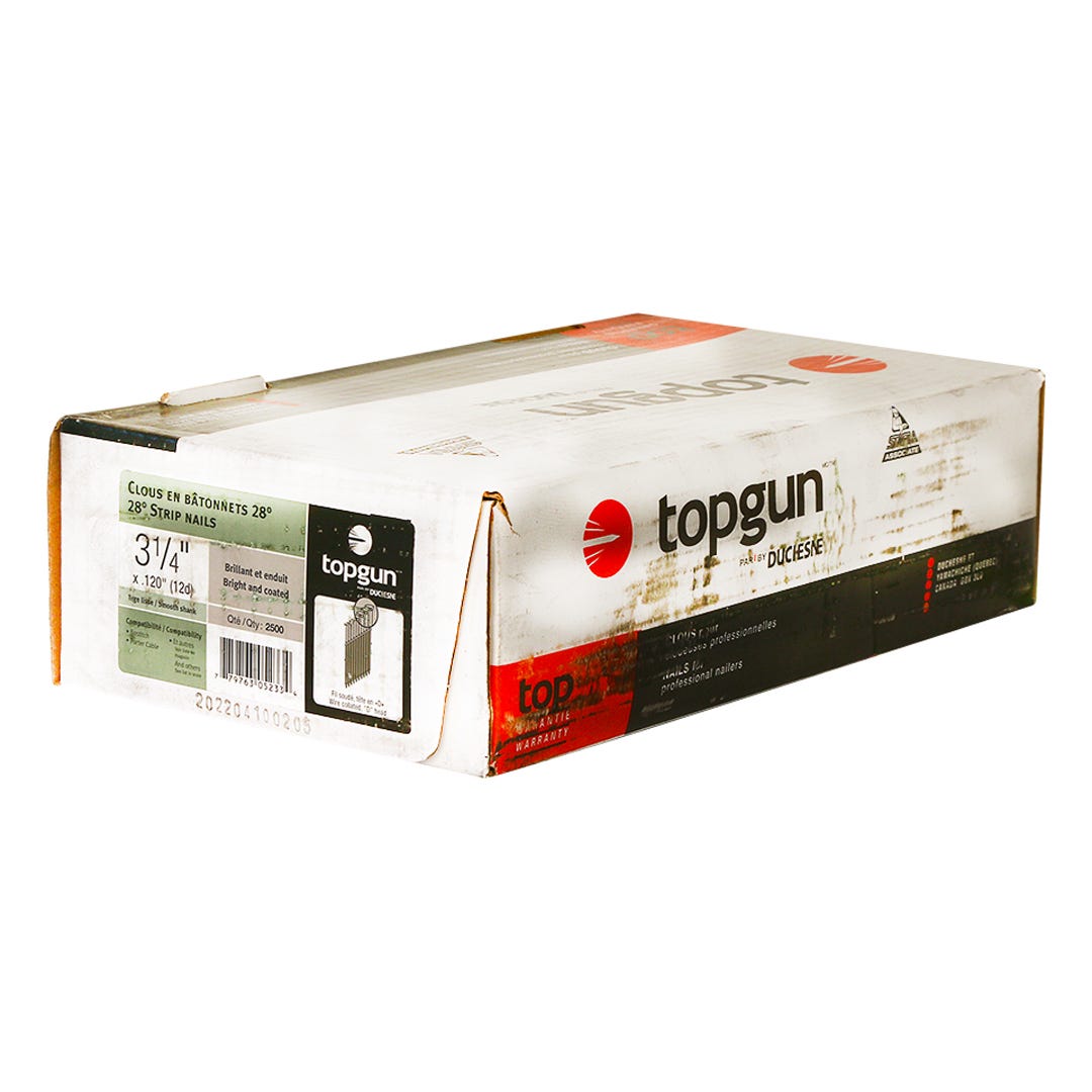 Strip Nails 28° Paper Collated, 3-1/4 in., 2500/box