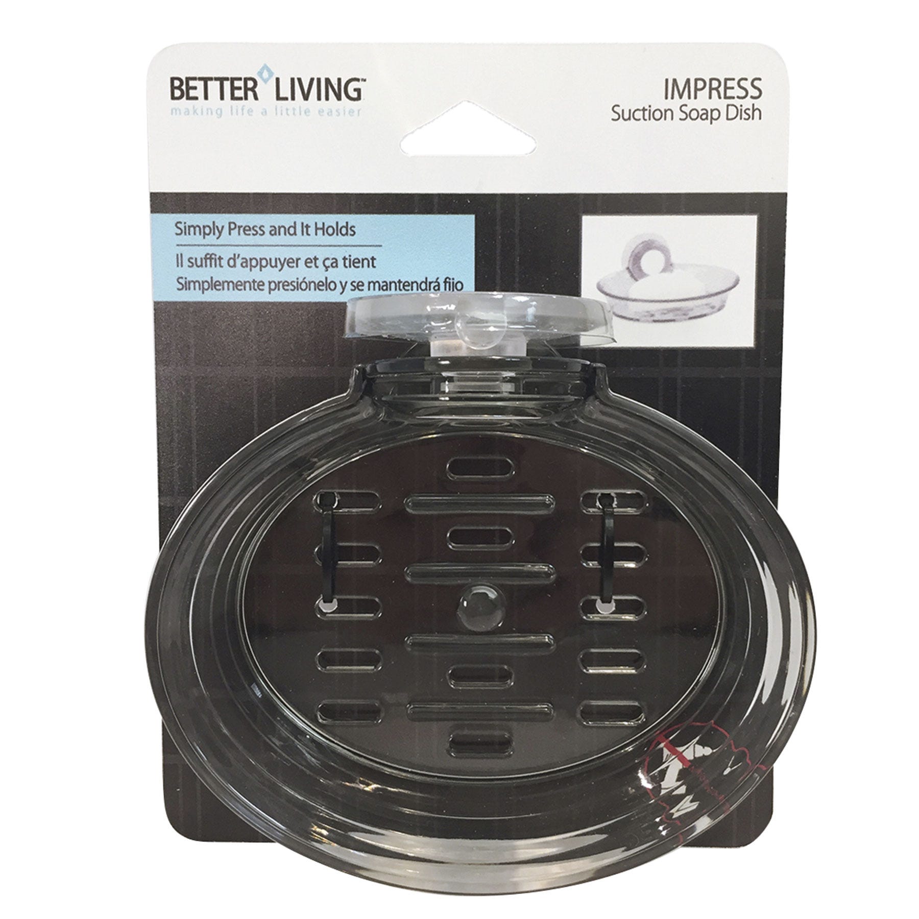 ”Impress” Suction Soap Dish