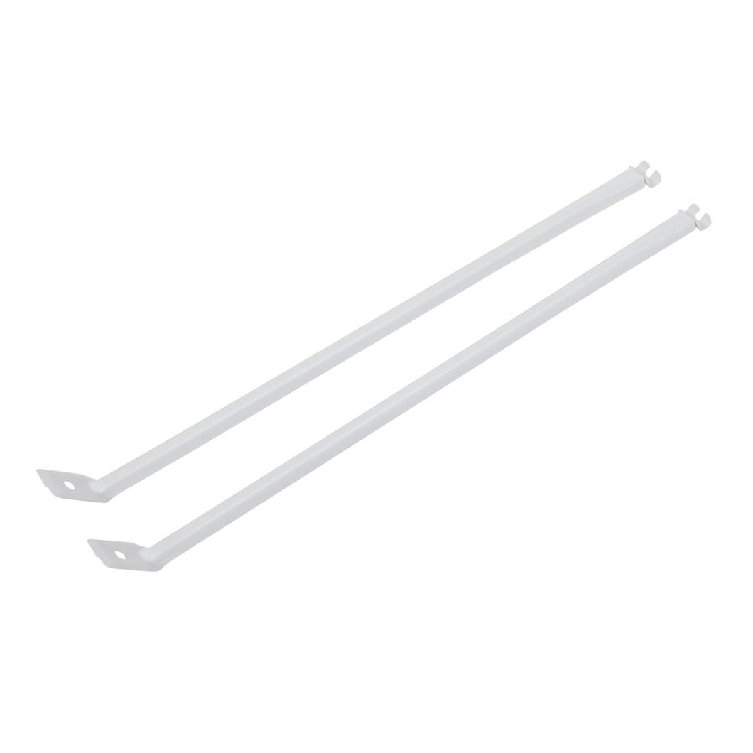 Wire Shelving Support Bracket, 12-in., White Steel