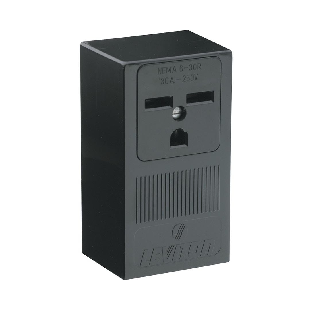 Surface mount power outlet