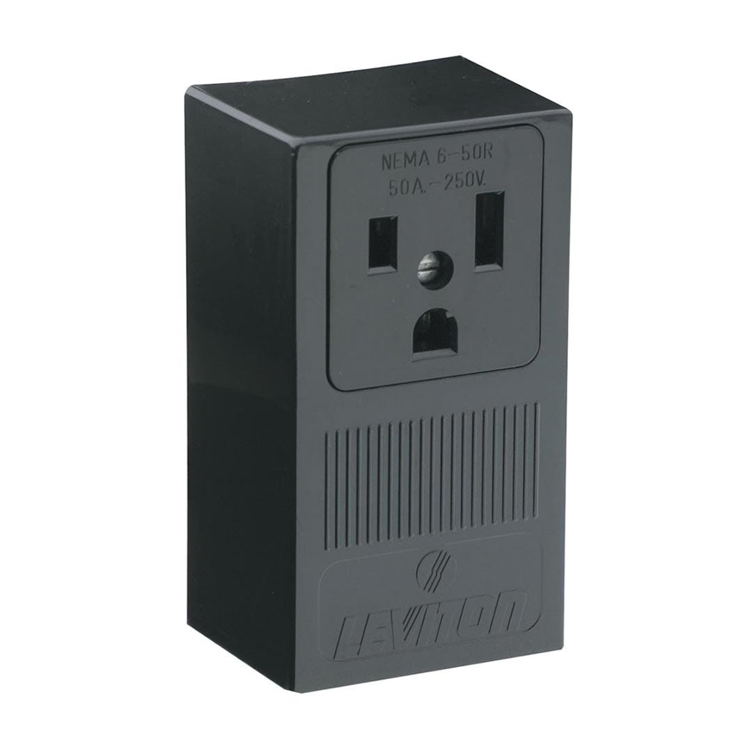 Surface mount power outlet