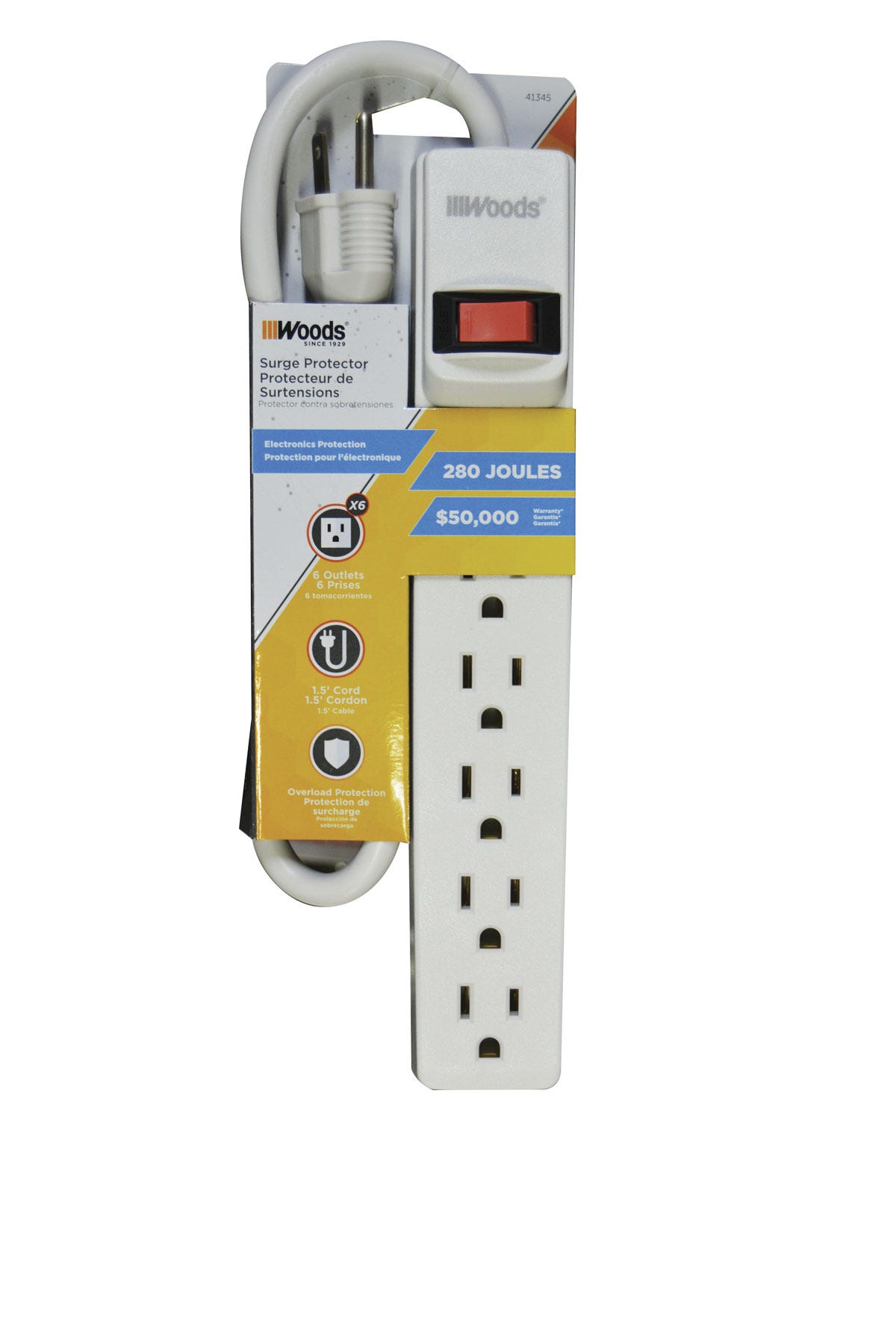 Surge Strip, 6 Outlet
