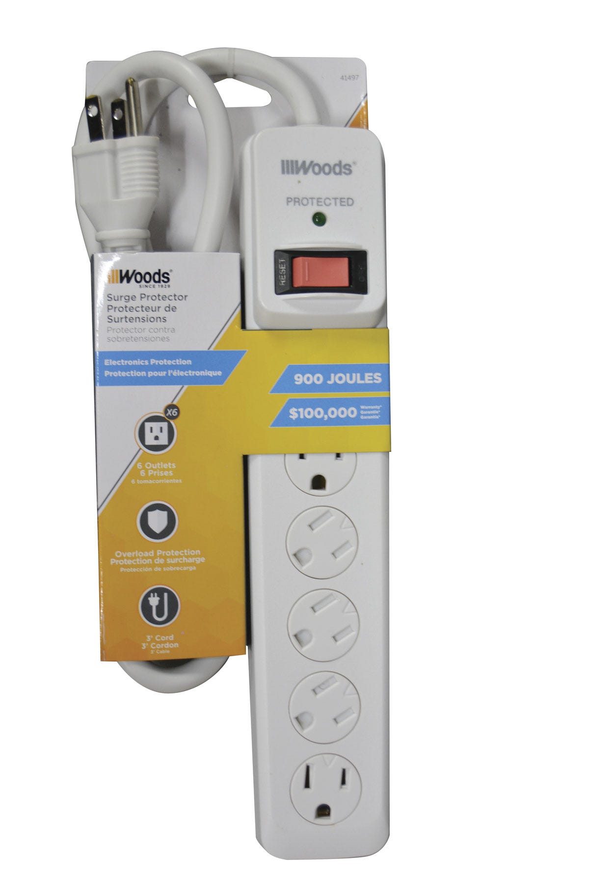 Surge Strip, 6 Outlet