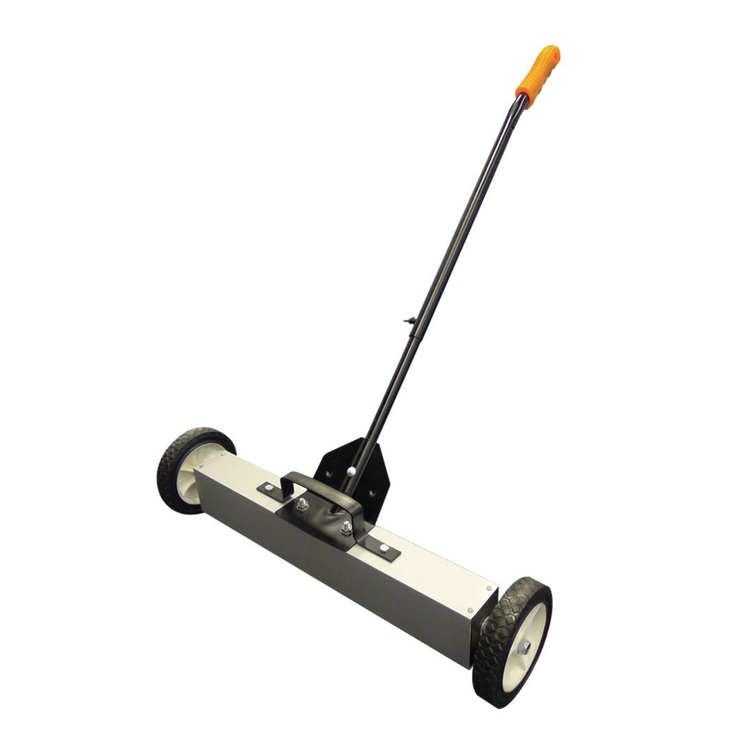 ROK Magnetic Sweeper, Adjustable Handle, 24 in.