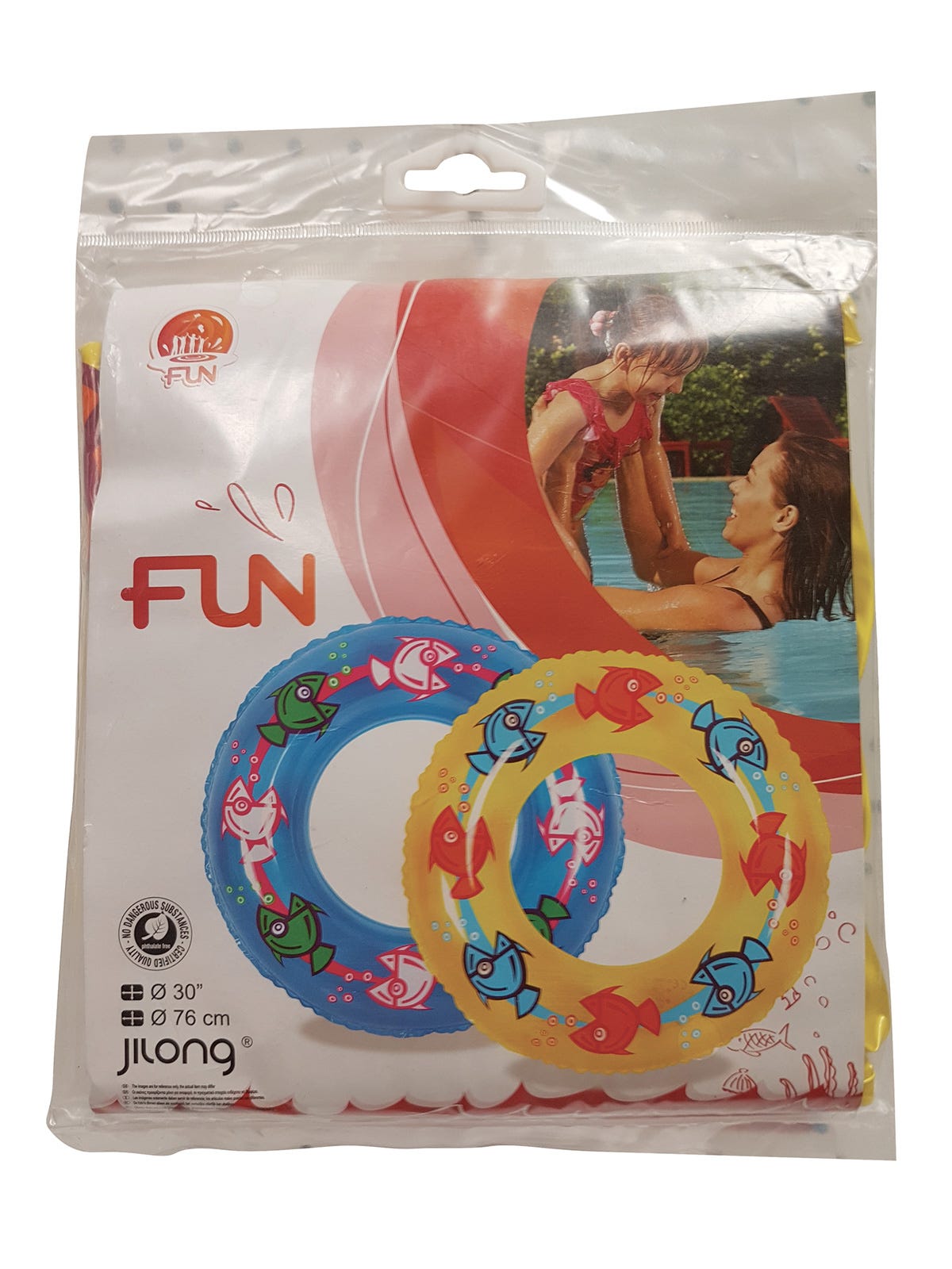 Inflatable Pool Ring for Children, Assorted Color