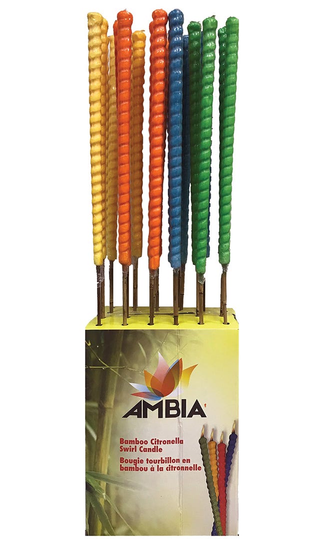 Bamboo Citronella Swirl Candle
