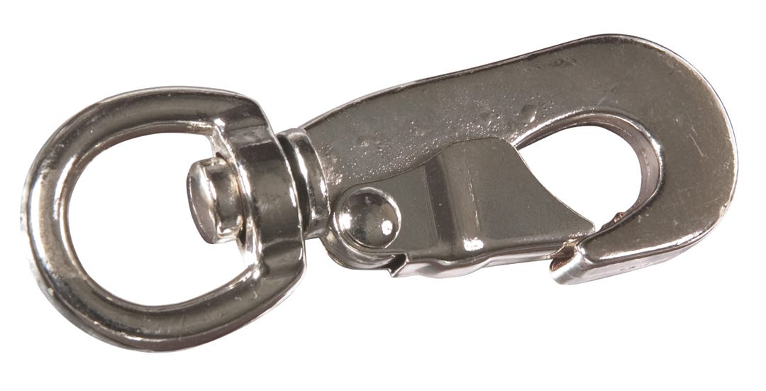 Swivel Snap Lever, Nickel, 4.75 in.