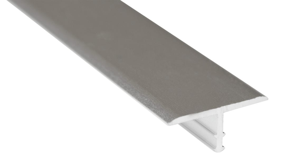 Metal T-Moulding Tile Edge, 7/8 in. x 8 ft., Chrome