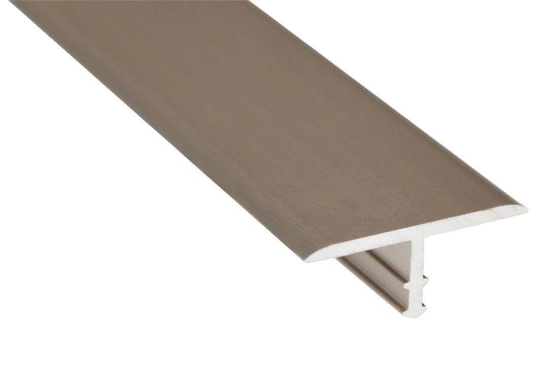 T-Moulding Tile Edge Metal, 7/8 in. x 8 ft., Satin Tint