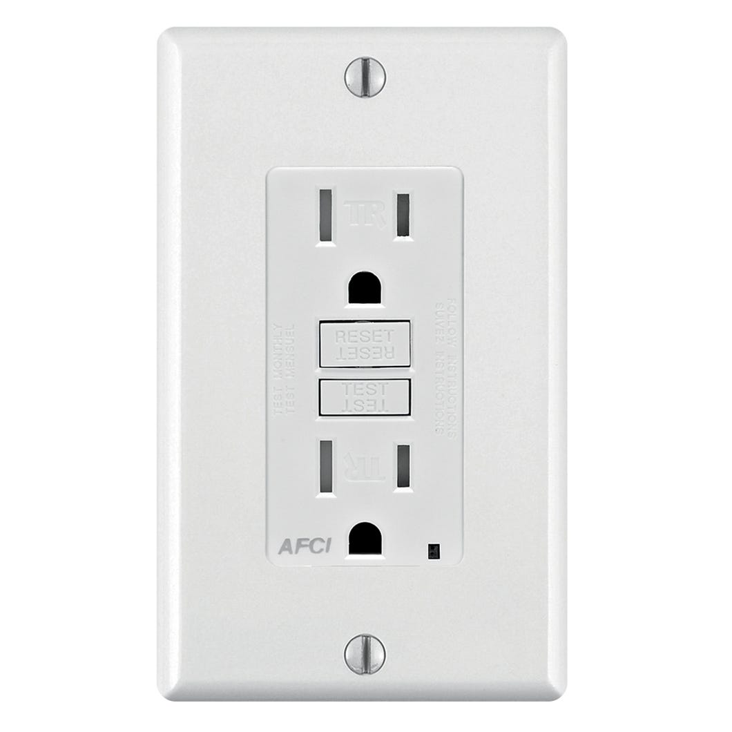 Tamper Resistant Receptacle with Fault Circuit Interrupter