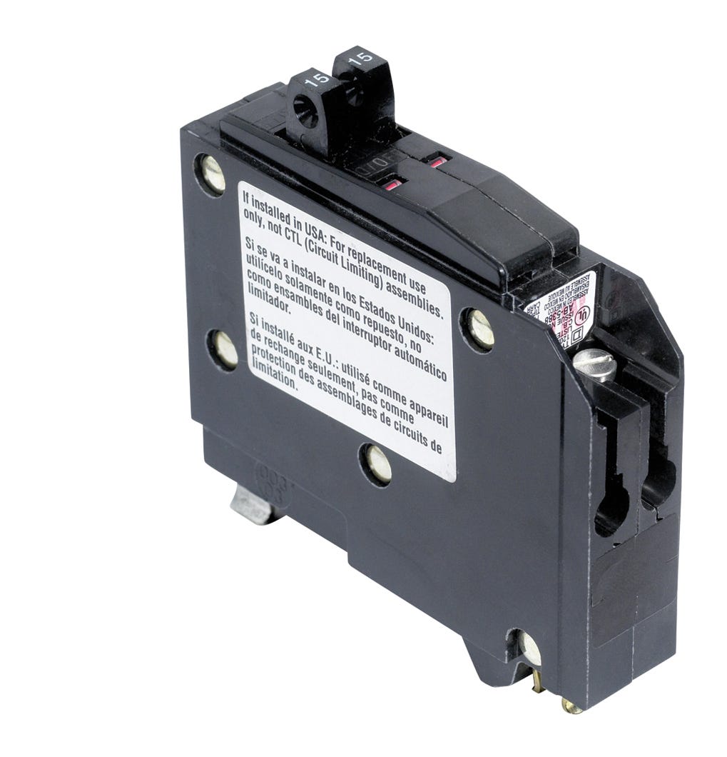Tandem circuit breaker single pole