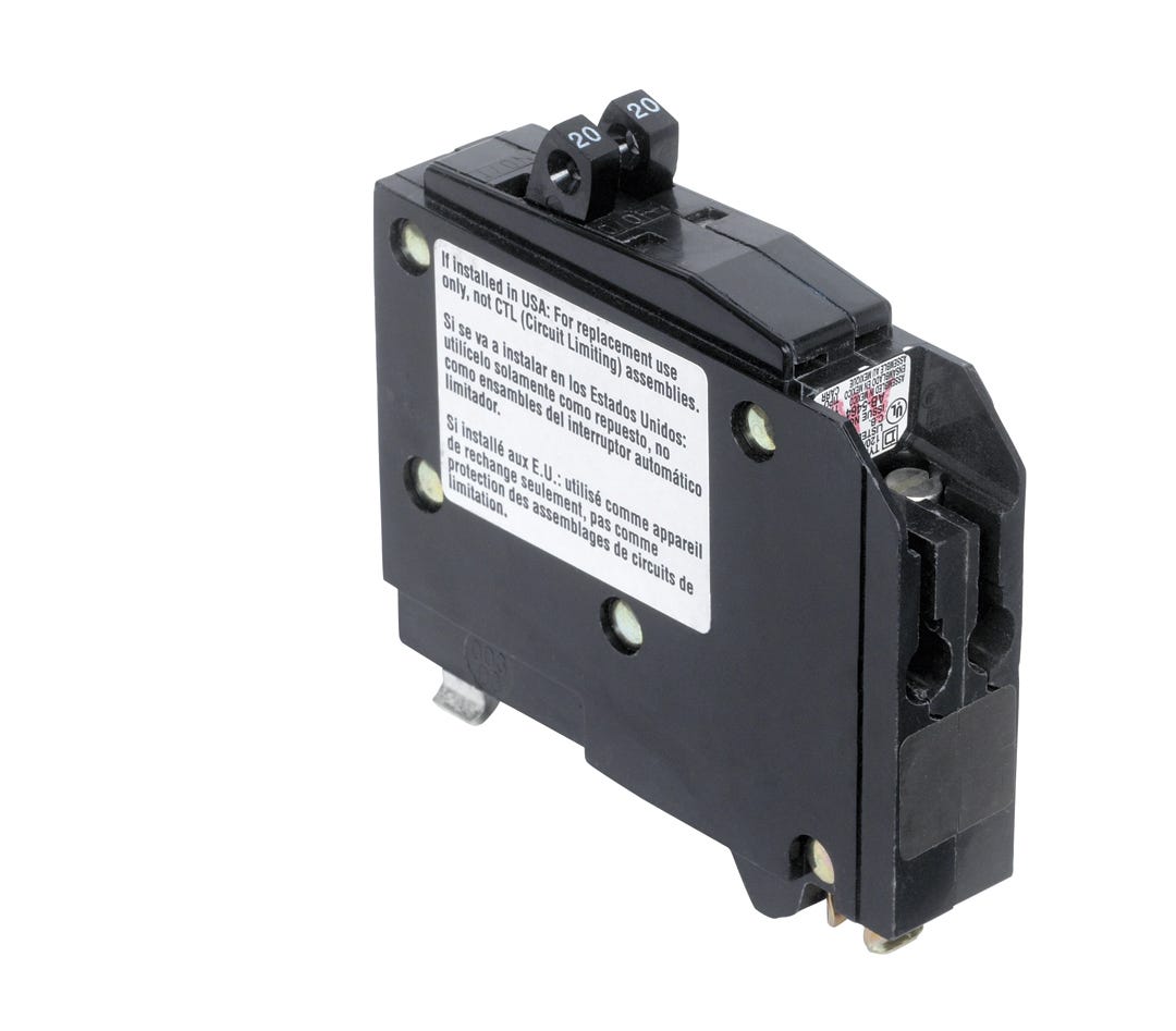 Tandem circuit breaker single pole