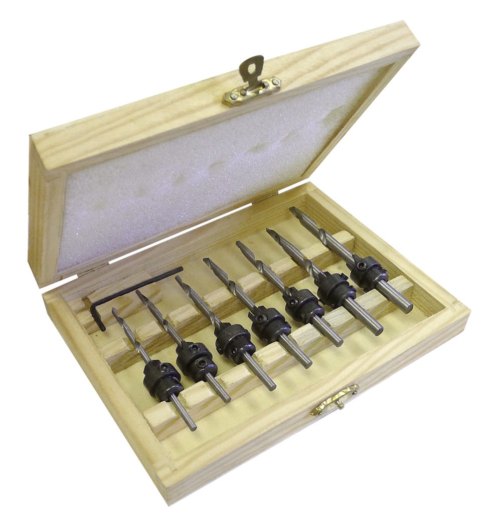 PowerSonic Tapered Countersink Set, 7 Pc
