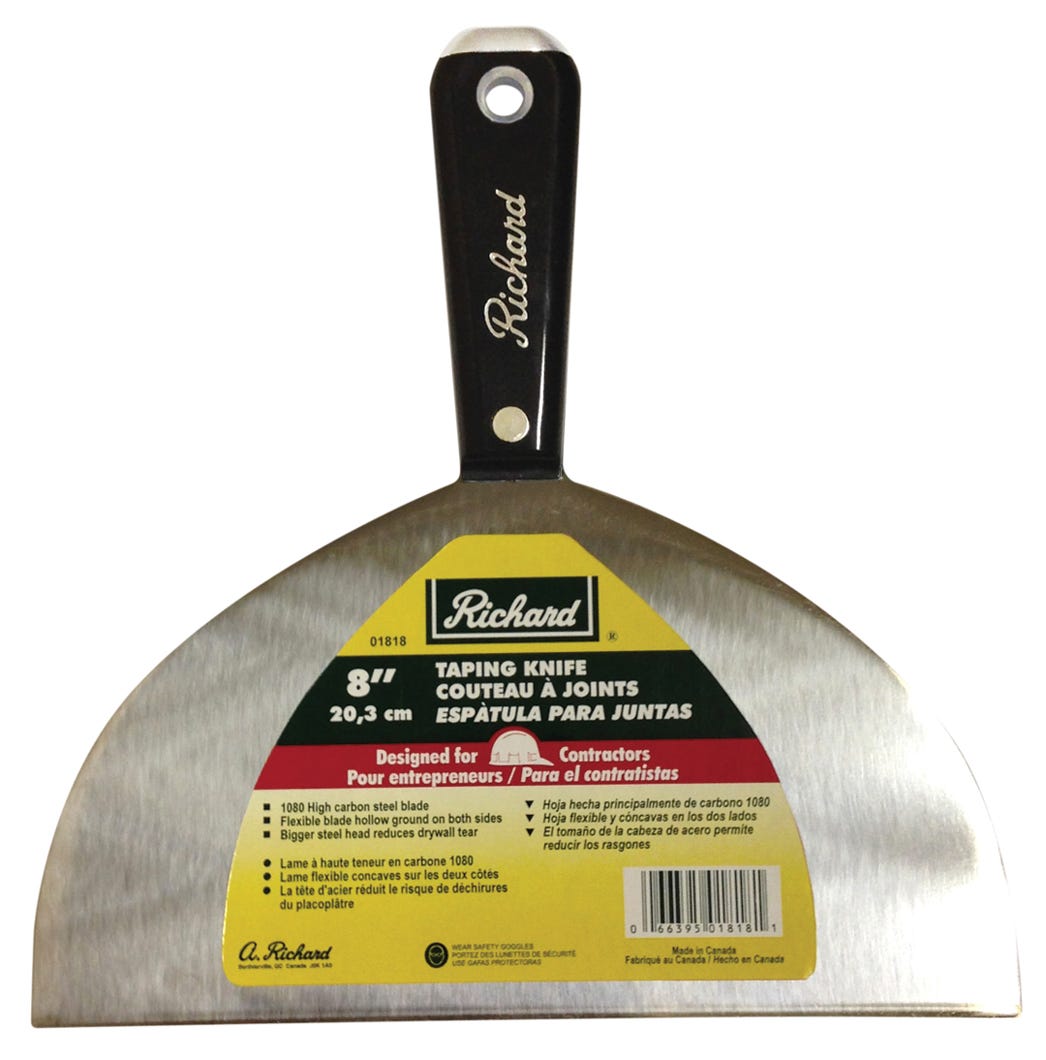 Taping Knife High Carbon, Flexible Blade, 8-in.