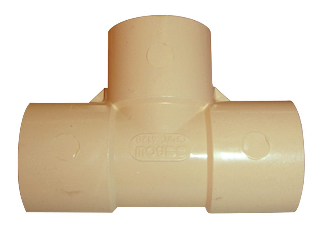 Tee Connector Fff, CPVC, 3/4-in.