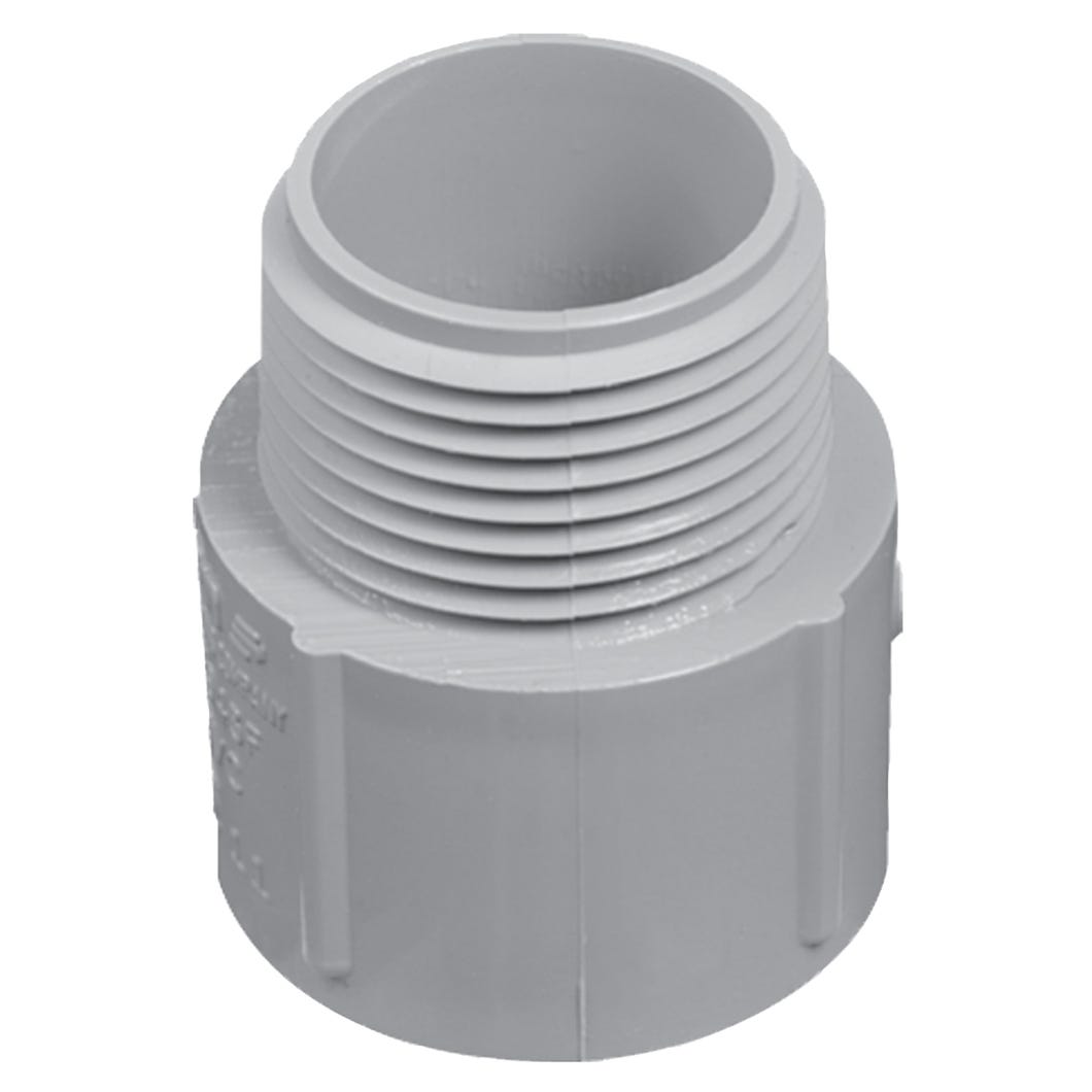 Terminal Adapter, Male, PVC, 1/2-in.