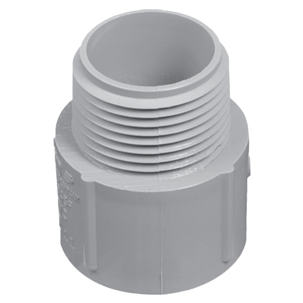 Terminal Adapter, Male, PVC, 3/4-in.