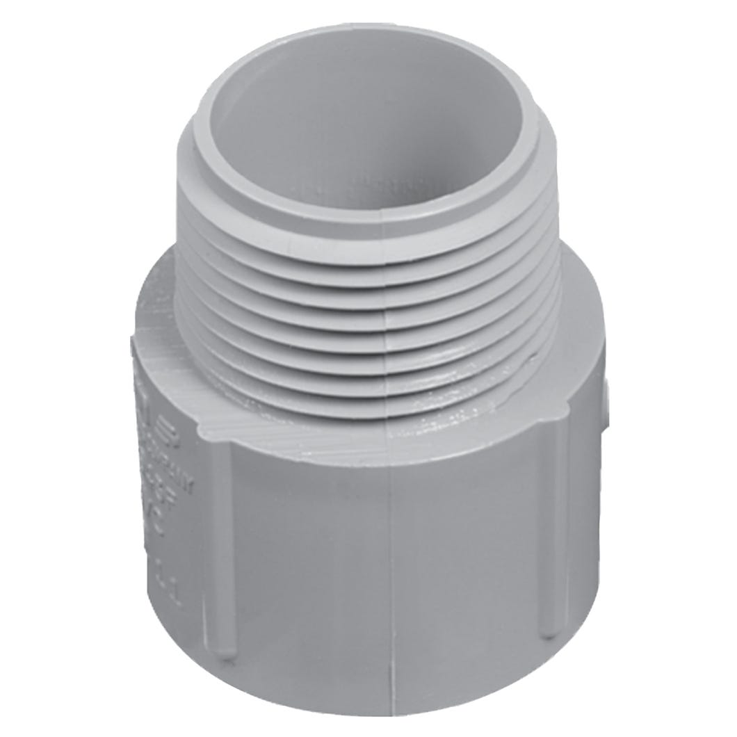 Terminal Adapter, Male, PVC, 1-in.