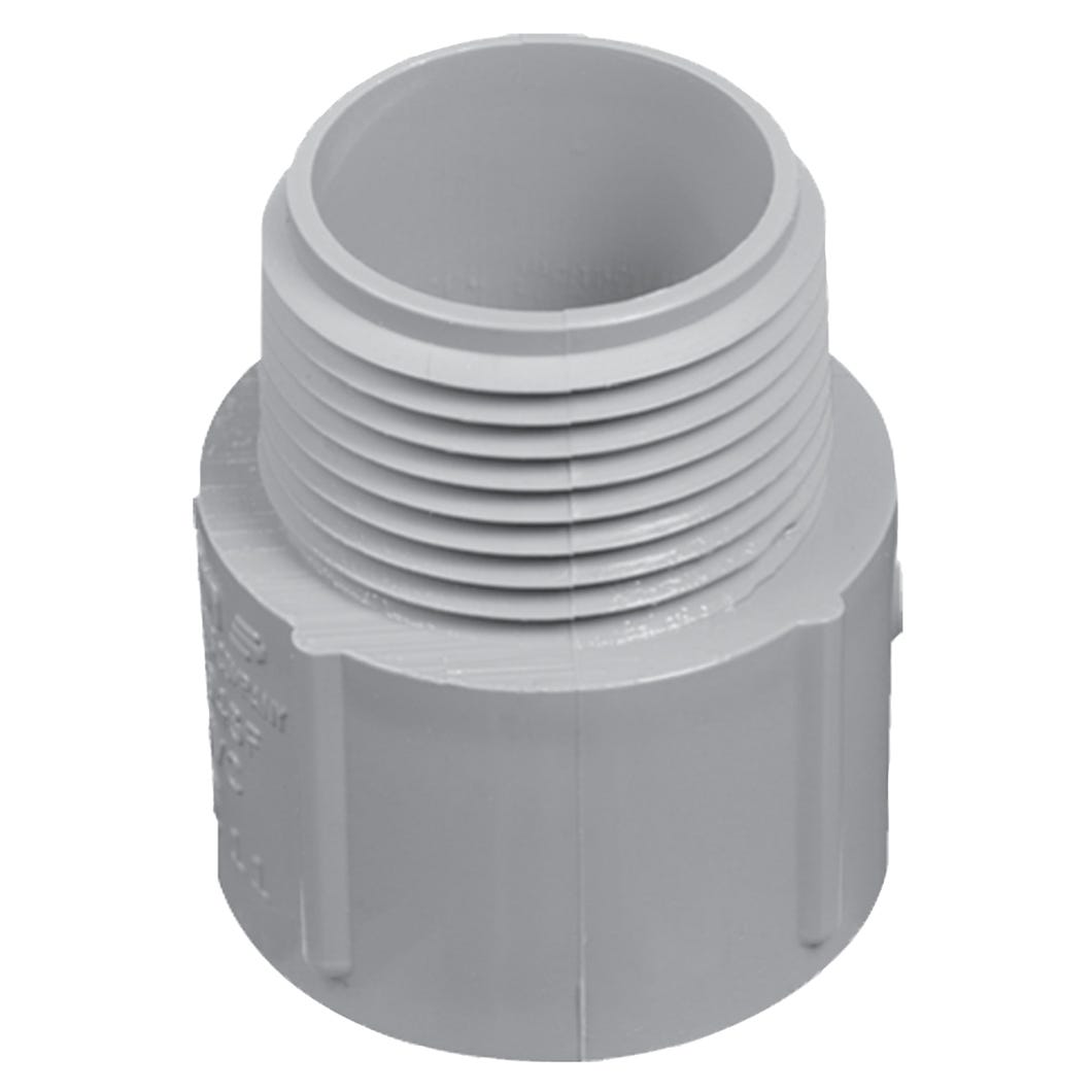 Terminal Adapter, Male, PVC, 2-in.