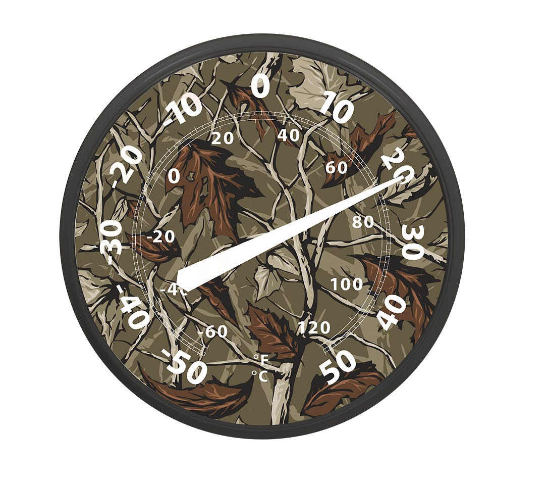 Indoor/Outdoor Thermometer - camo