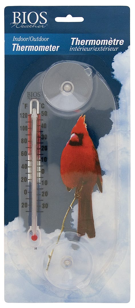 Indoor/Outdoor Thermometer - cardinal