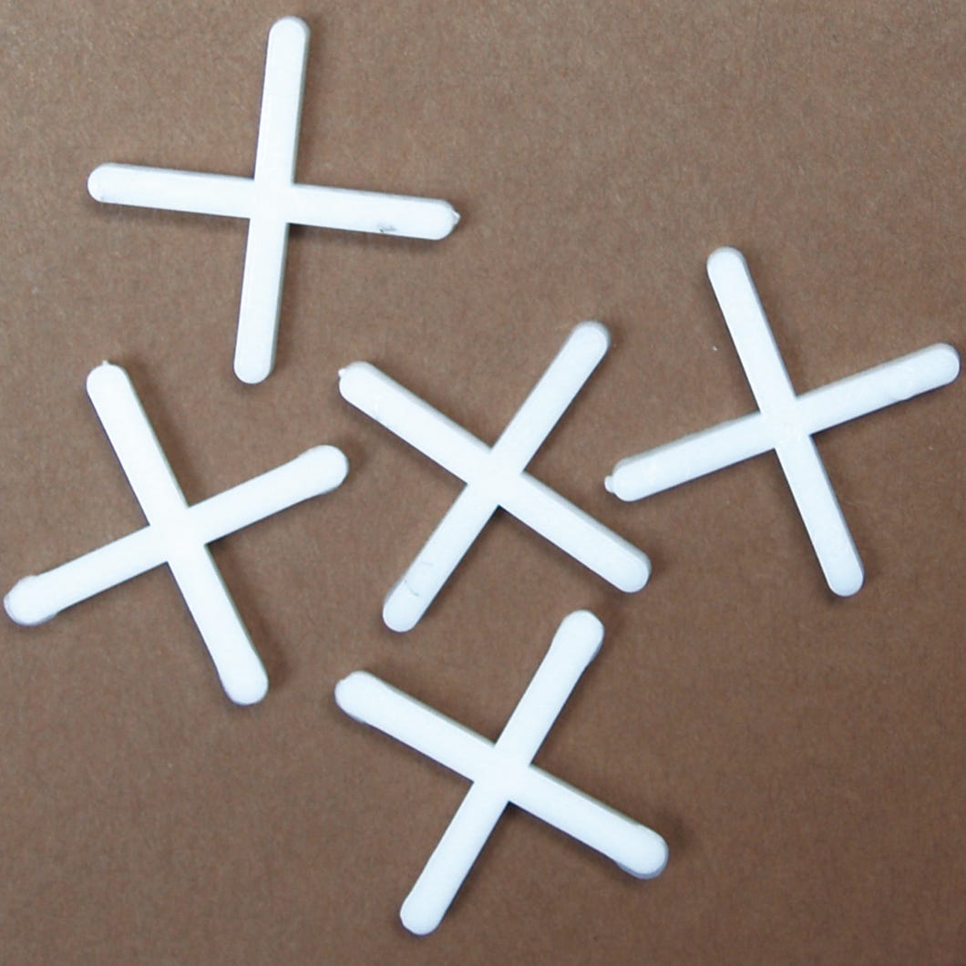 Plastic Floor Tile Spacers, 1/8 in., 200/Pack