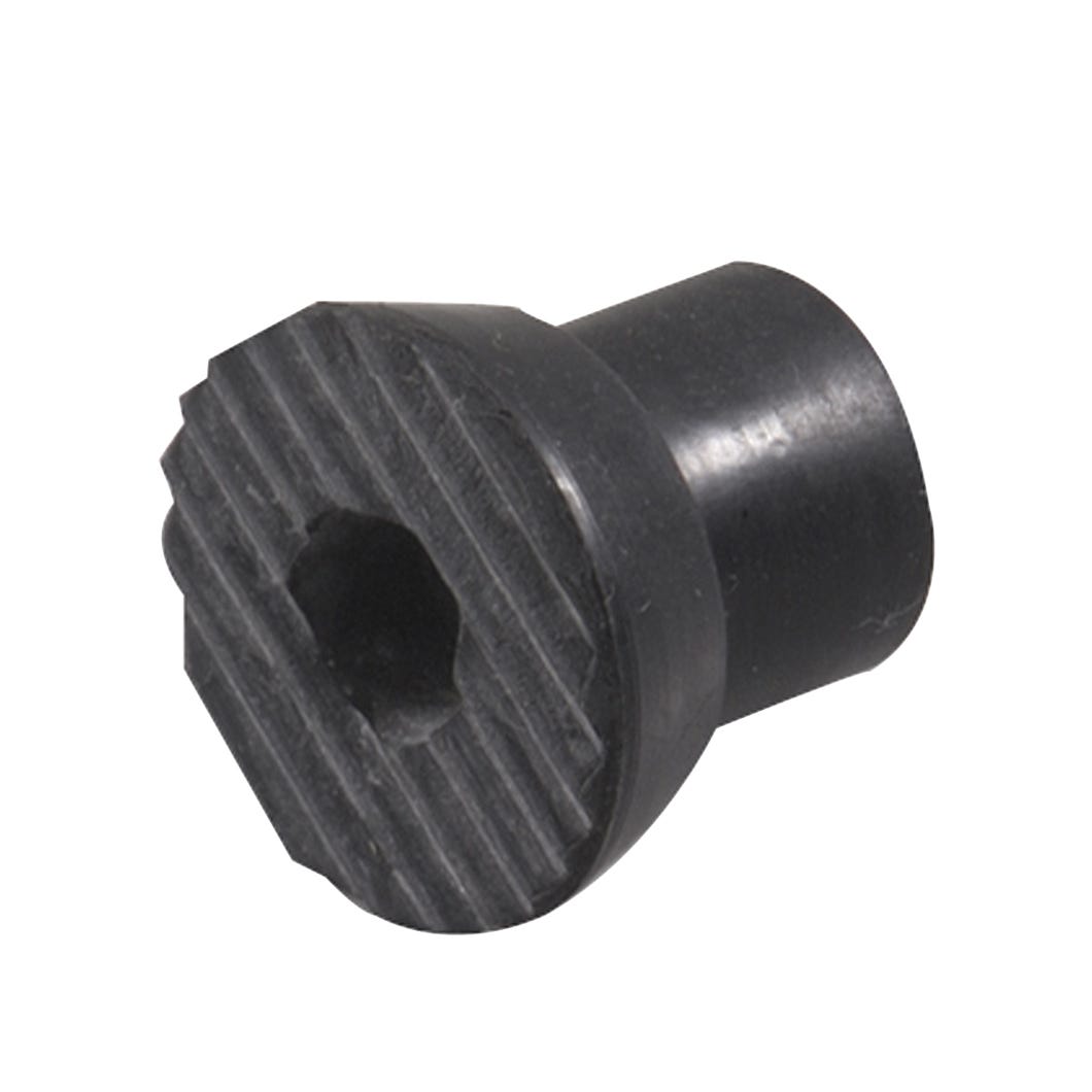 Tip for flip down door stop rubber