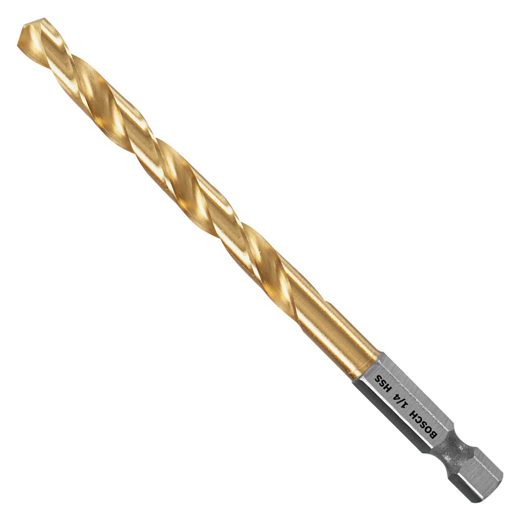 Titanium Drill Bit, 1/4-in.