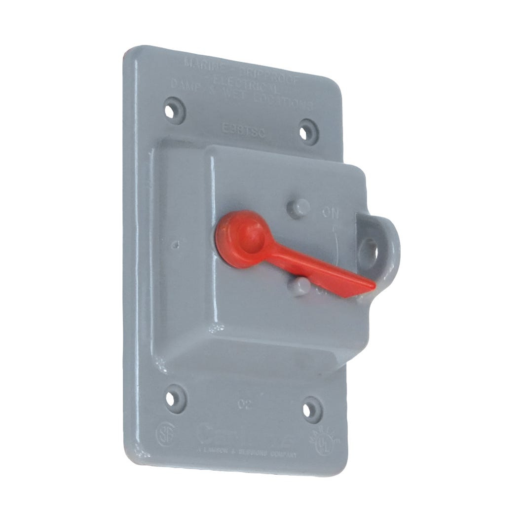 Toggle Switch Cover Weatherproof, PVC, 1 Gang