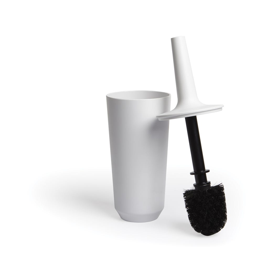 Corsa Toilet Brush, White, Melamine