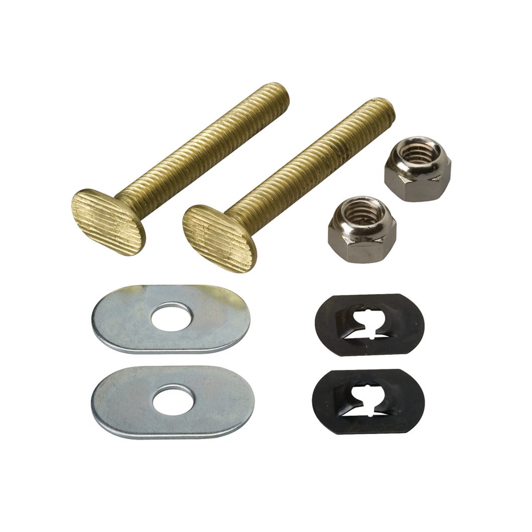 Toilet floor bolts to install toilet to floor