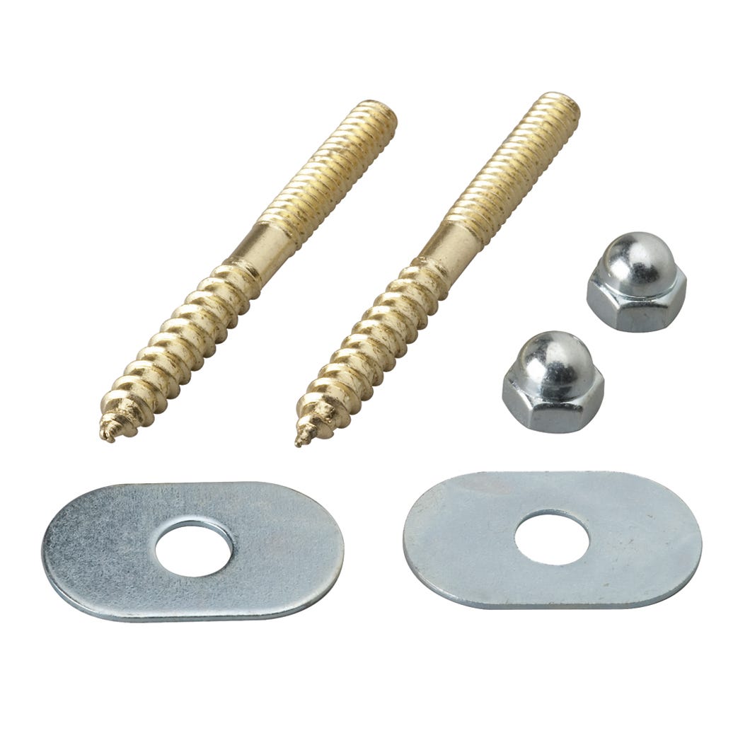 Toilet floor screws kit to install toilet to floor