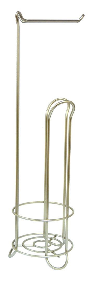 Classico Standing Toilet Paper Holder, Satin Finish
