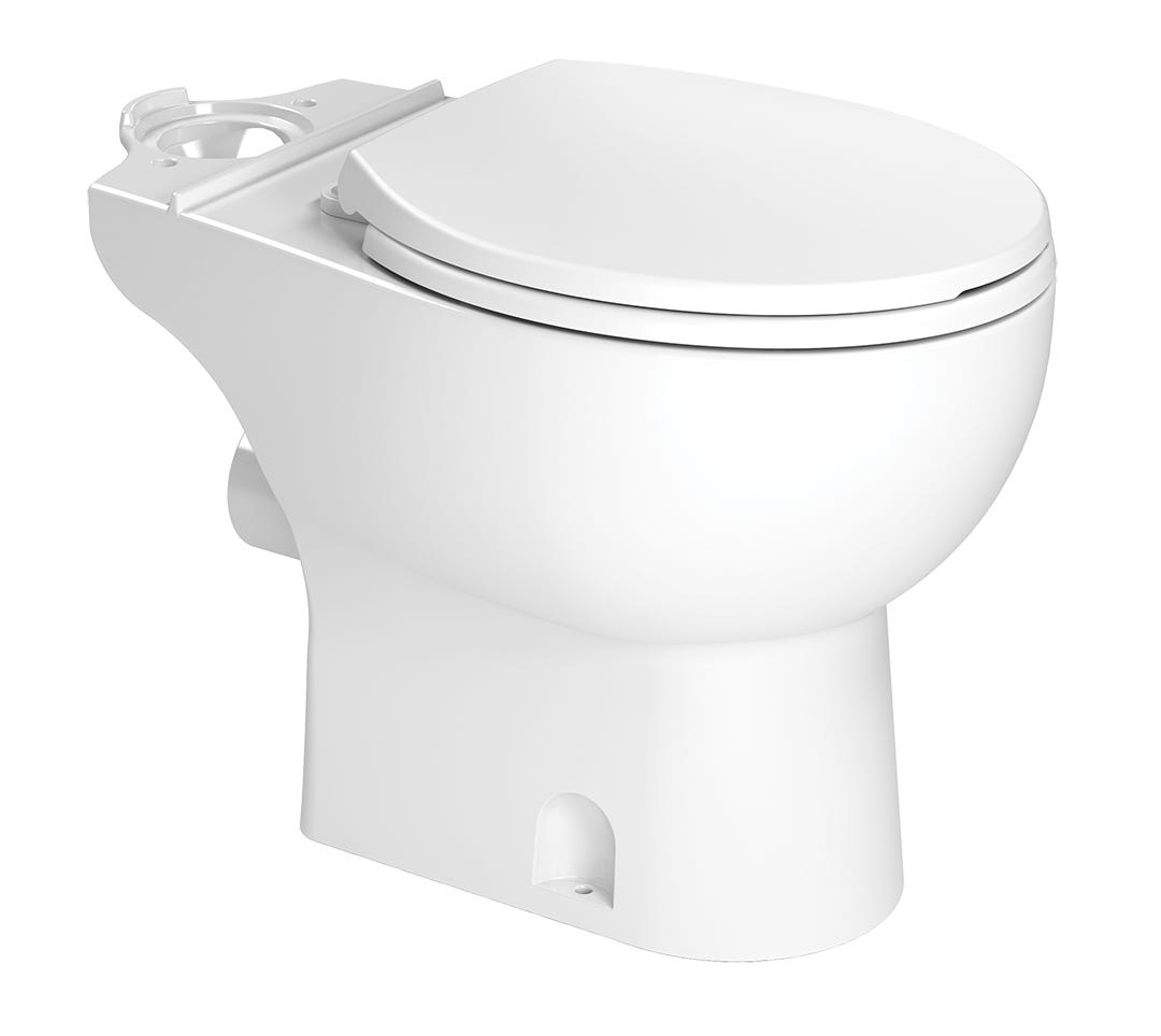 Saniplus Round Bowl Toilet, 4.8 L, White