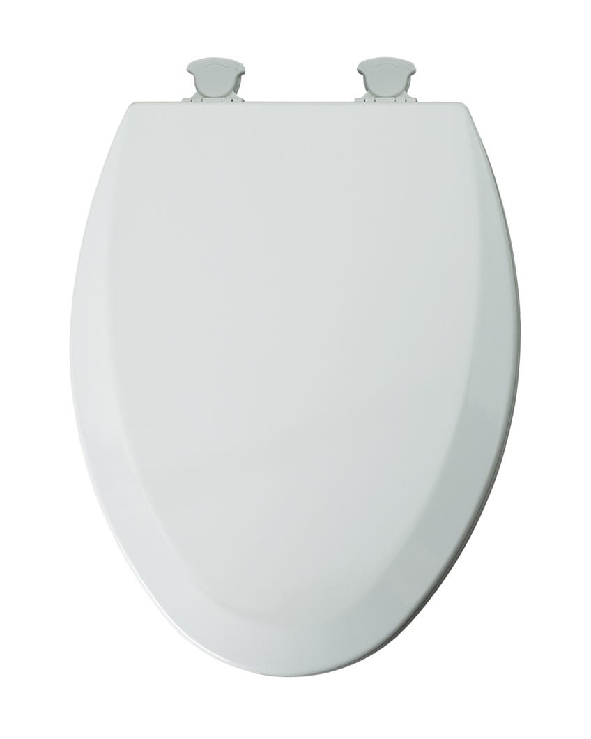Elongated Molded Wood Toilet Seat, Mayfair, Easy Clean Hinge