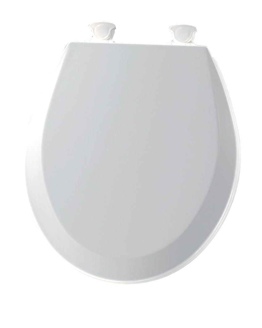 Round Molded Wood Toilet Seat, Mayfair, Easy Clean Hinge