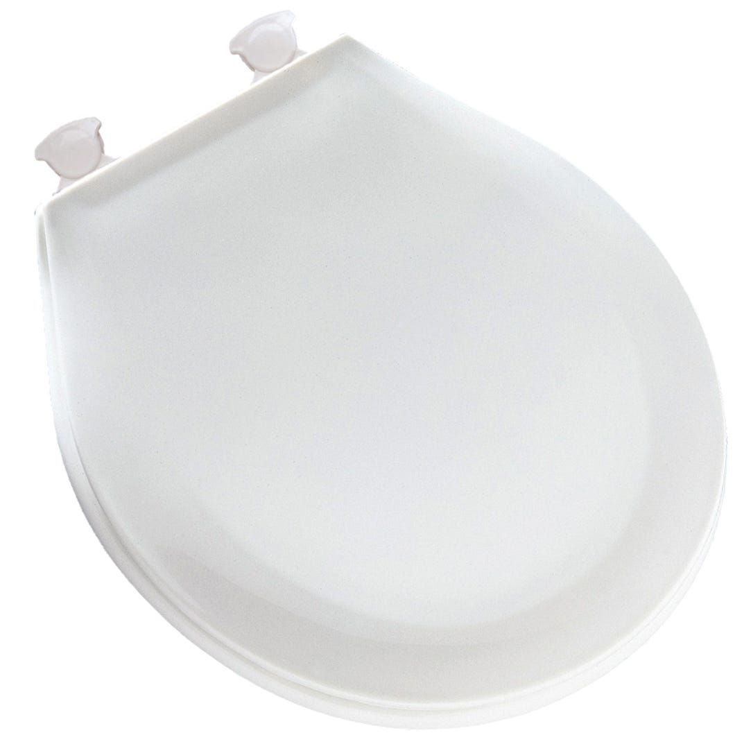 Round Plastic Toilet Seat, Mayfair, Easy Clean Hinge