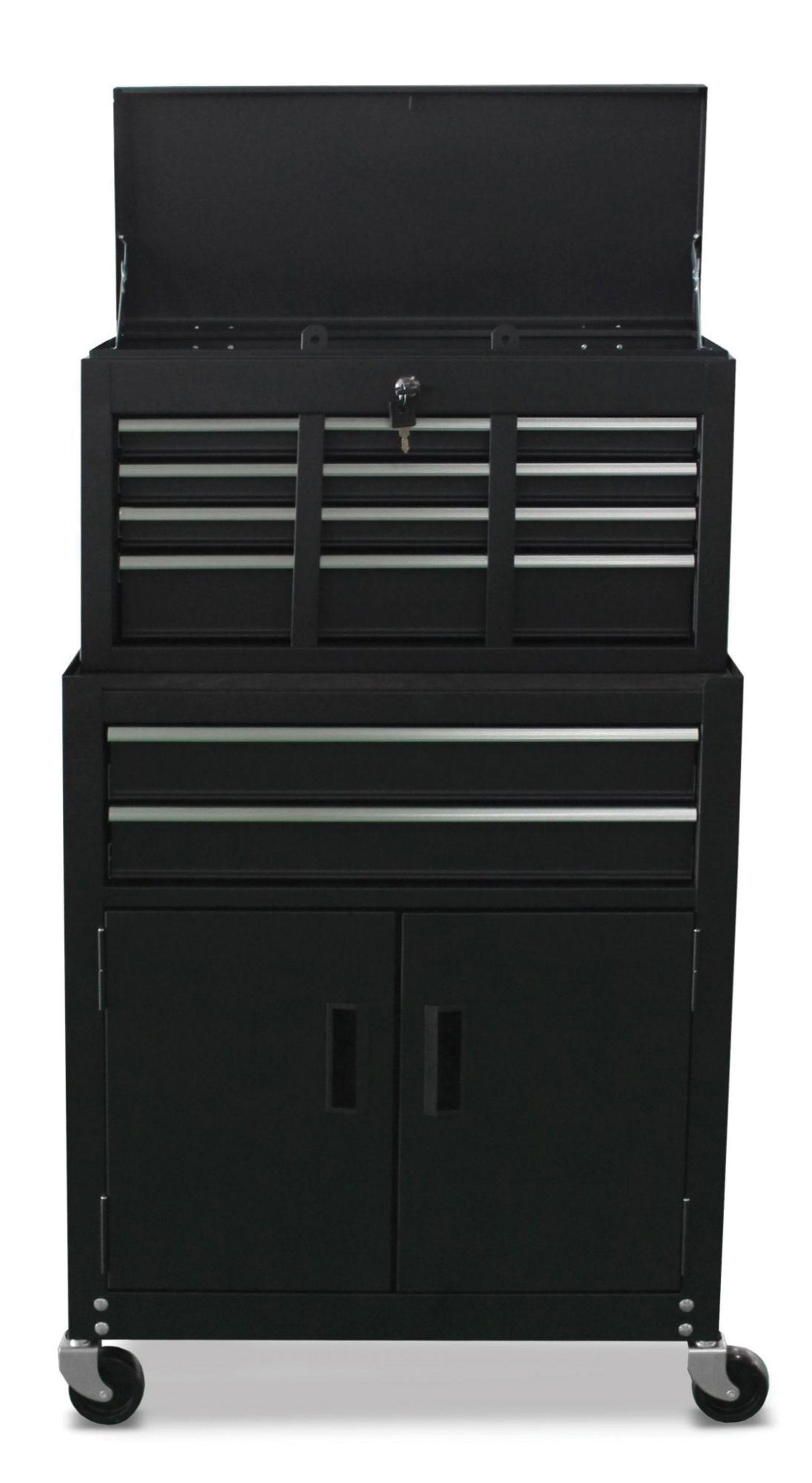 Tool chest and cabinet 24 in. - 6 drawer with chest 2 drawer and 2 door
