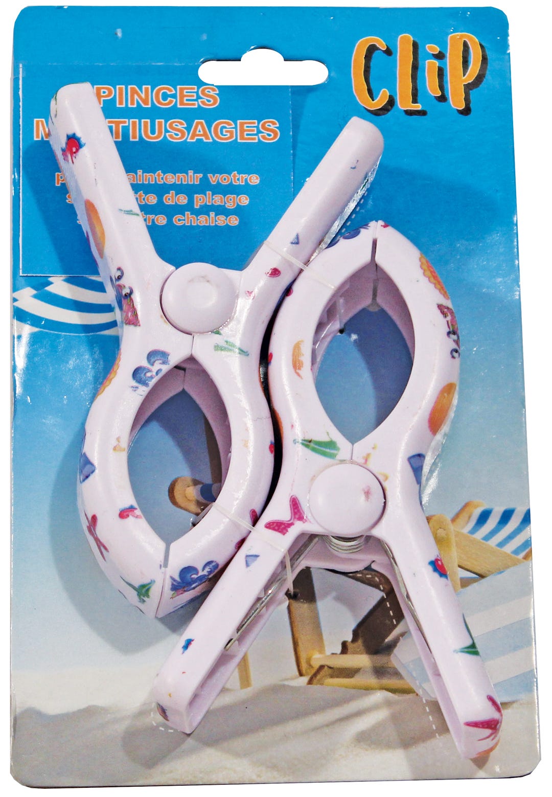 Multi-purpose Clips, Pink with Pattern