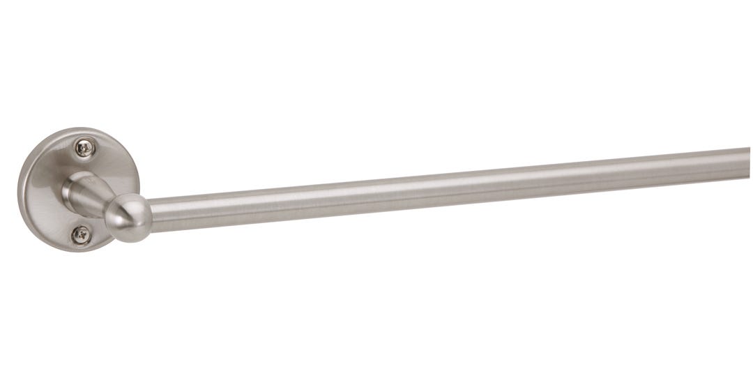 Single Towel Holder, 18-in., Satin Nickel