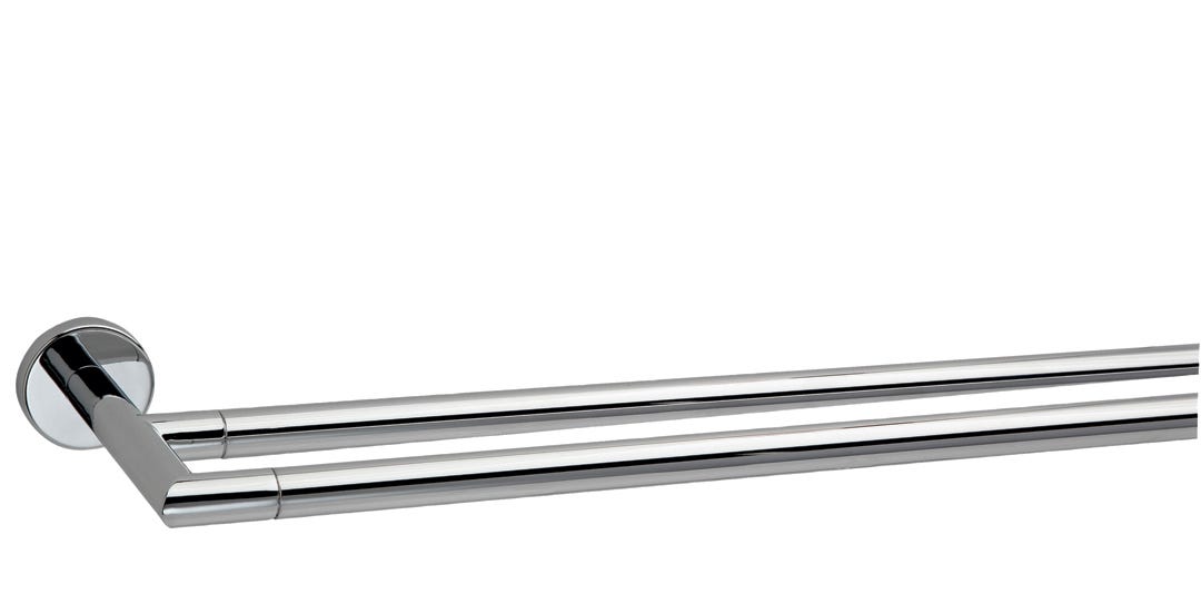 Astral Double Towel Bar, Polished Chrome, 24-in. X 3/4-in.