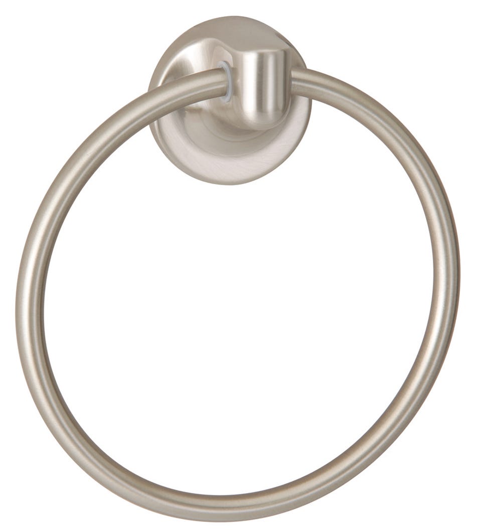 Infinity Towel Ring, Satin Nickel