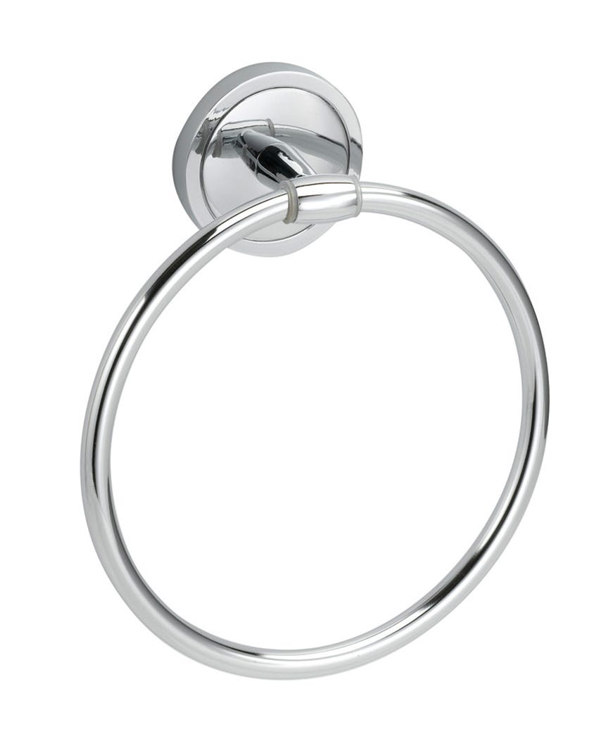 Yates Towel Ring, Polished Chrome