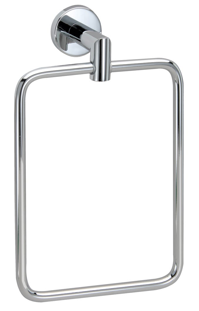 Astral Towel Ring, Square, Polished Chrome