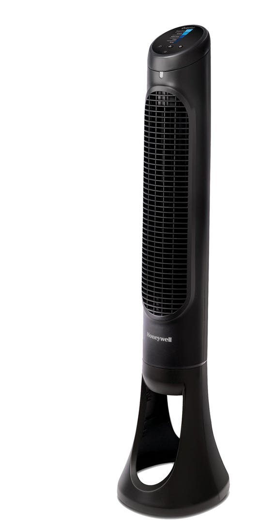 Tower fan with electronic controls